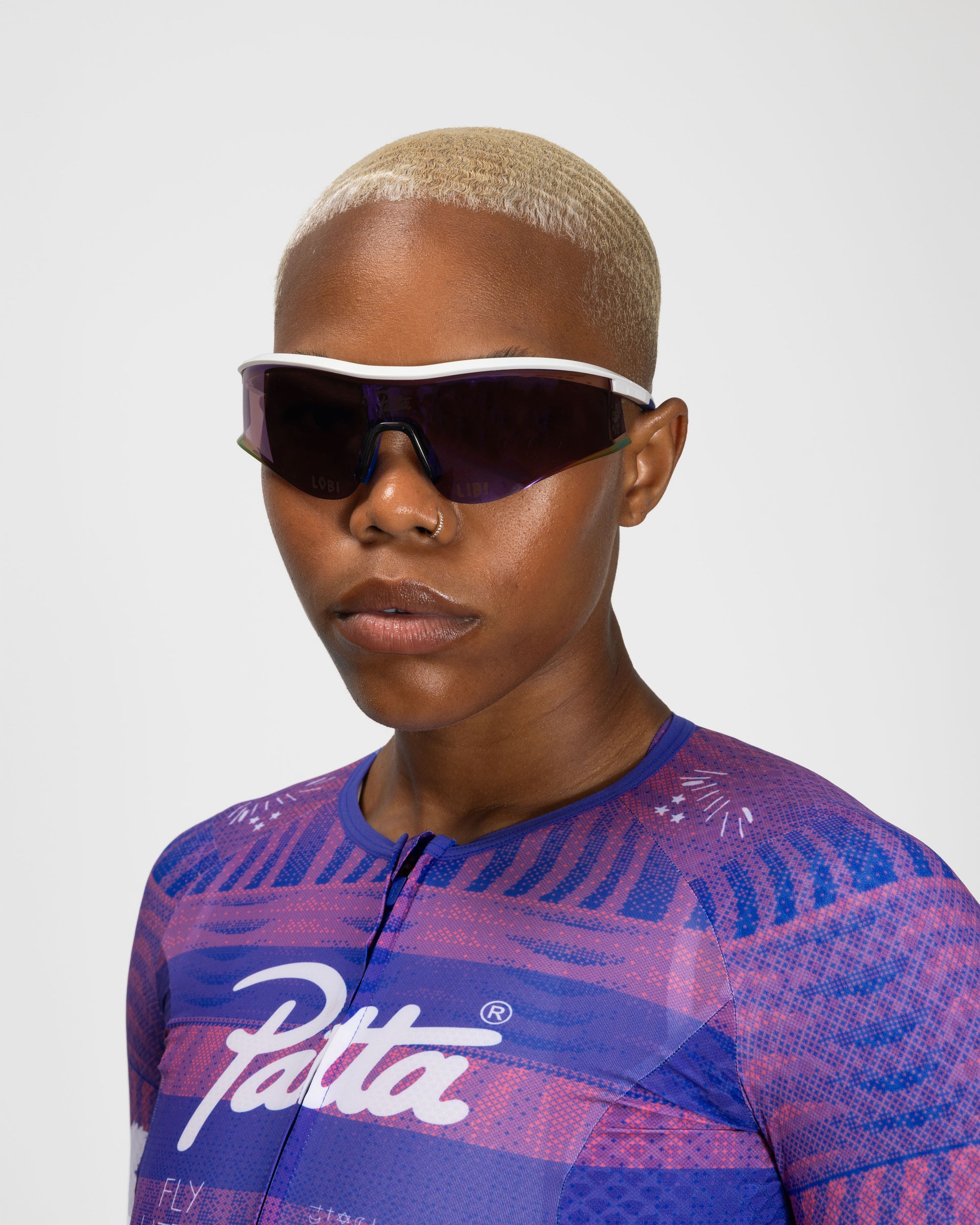 Patta x Rapha Reis Sunglasses (White/Blue/Pink)