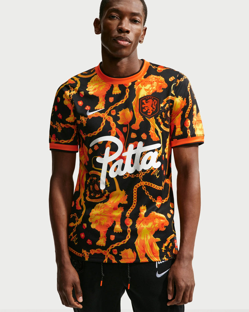 Patta x Nike KNVB Pre-Match Jersey (Black/Orange) Nike