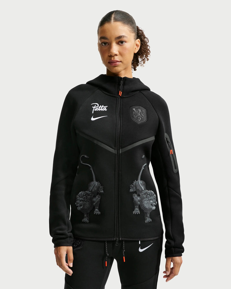 Patta x Nike KNVB Tech Fleece Zip-Hoodie (Black/White) Nike