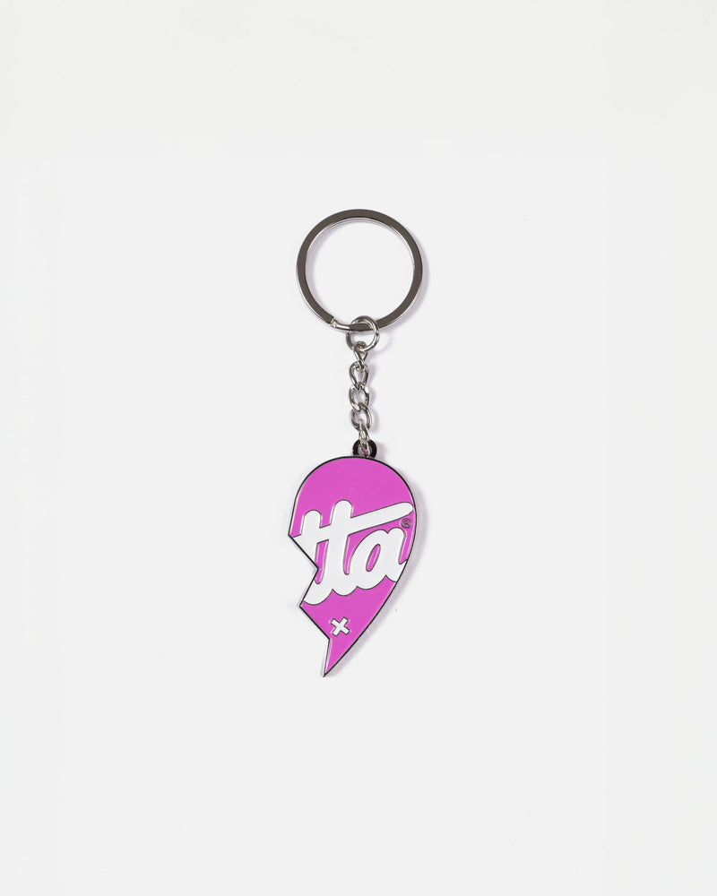 Patta Heart Keychain (Black/Pink) Patta
