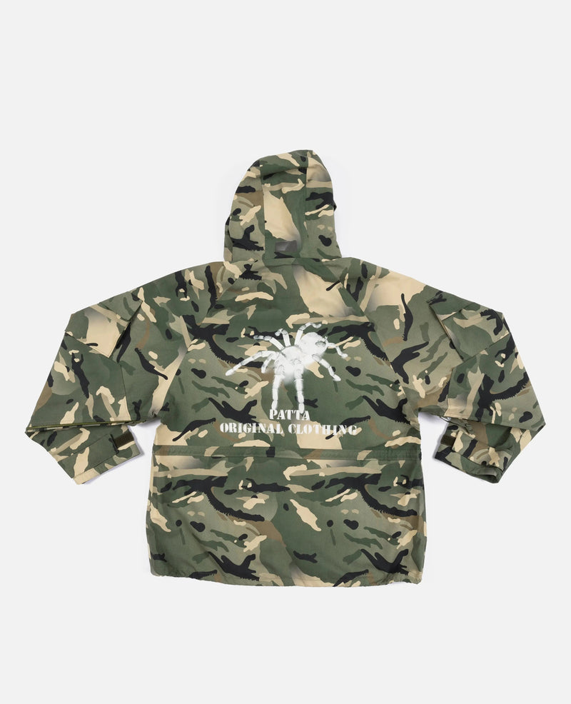 Patta Spray Camo Nylon Tactical Parka (Multi/Spray Camo) Patta