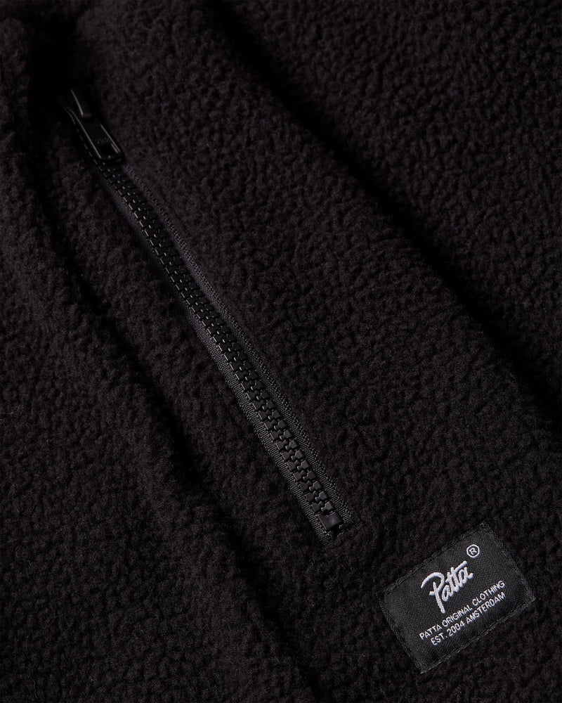 Patta Sherpa Fleece Pants (Black) Patta