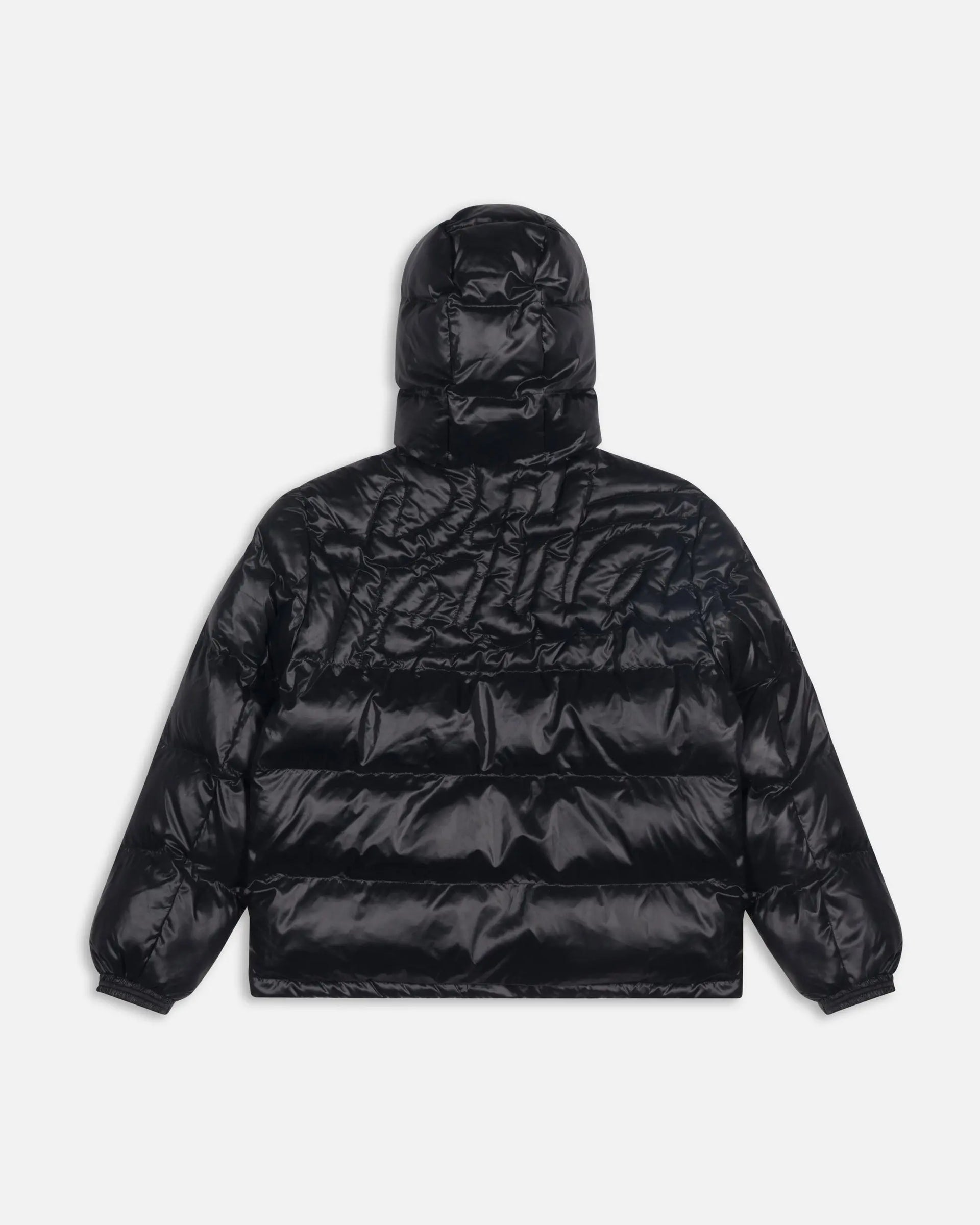 Patta Quilted Script Logo Puffer Jacket (Black) Patta