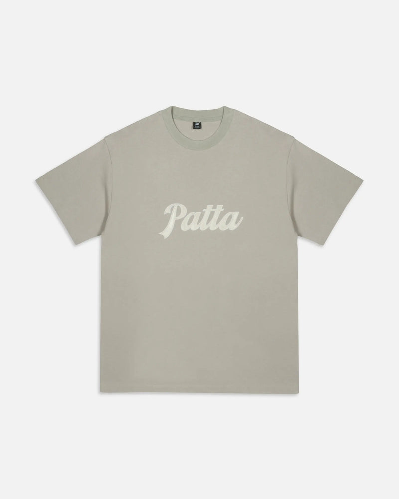 Patta Logo Twill Applique T-Shirt (Flint Gray) Patta