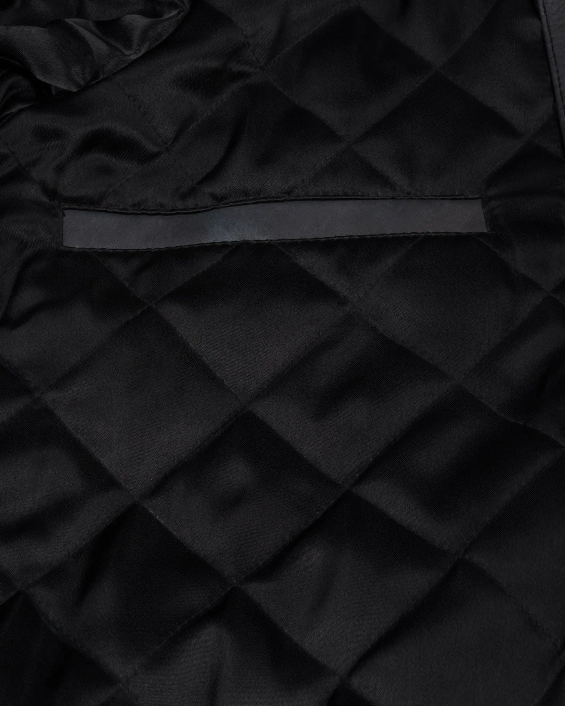 Patta Leather Hooded Bomber Jacket (Black) Patta