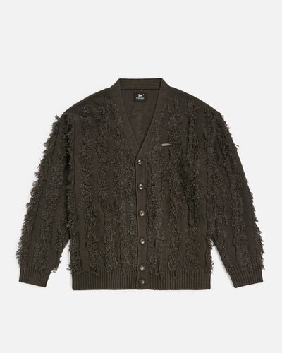 Patta Fringed Knitted Cardigan (Moonless Night) Patta