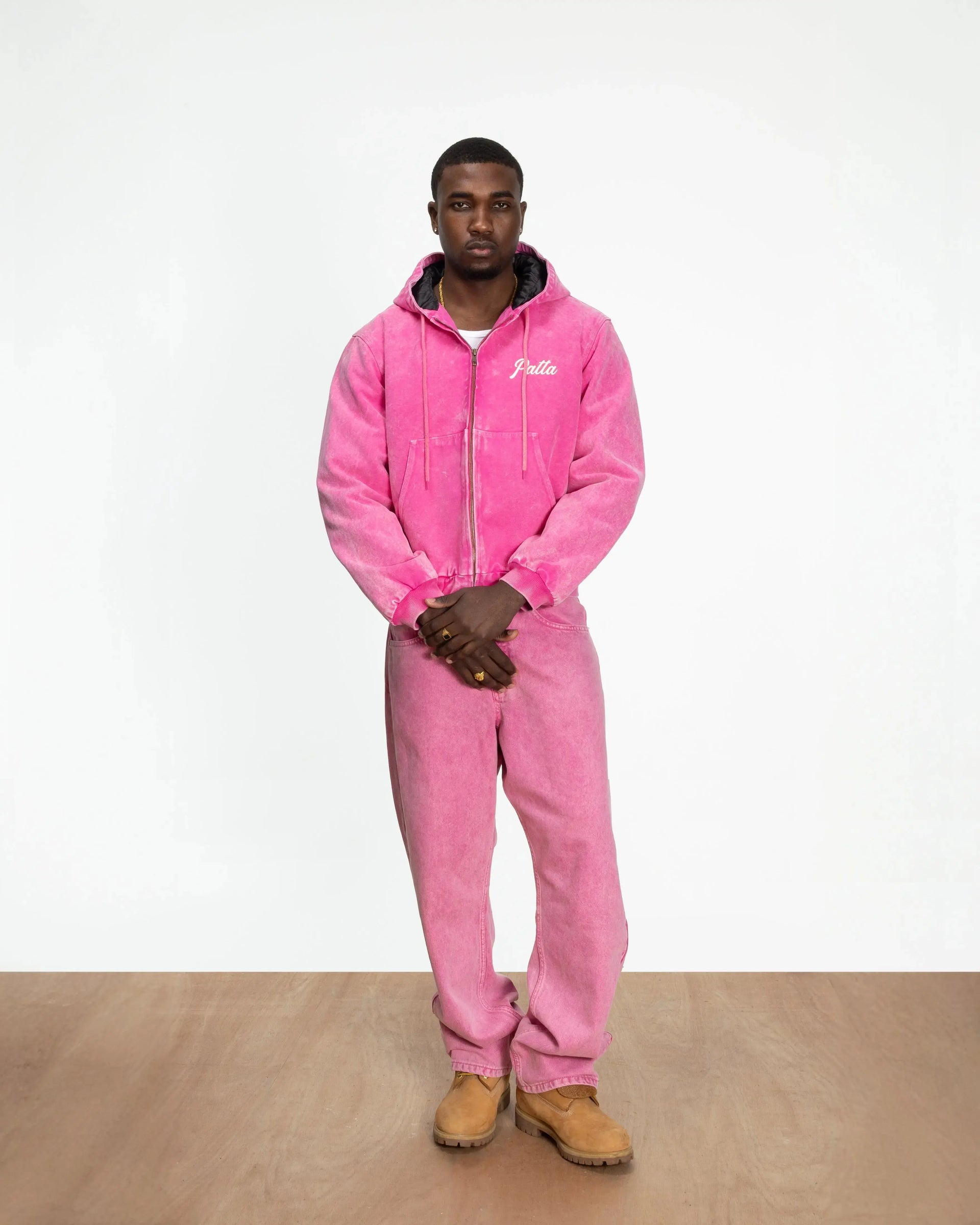 Patta Peace Canvas Hooded Jacket (Fuchsia Purple) Patta