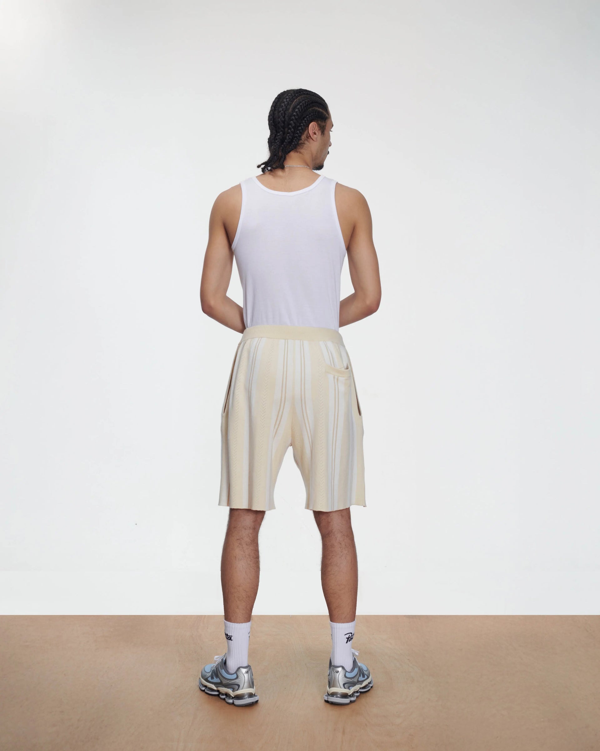 Patta Knitted Football Shorts (Oatmeal) Patta