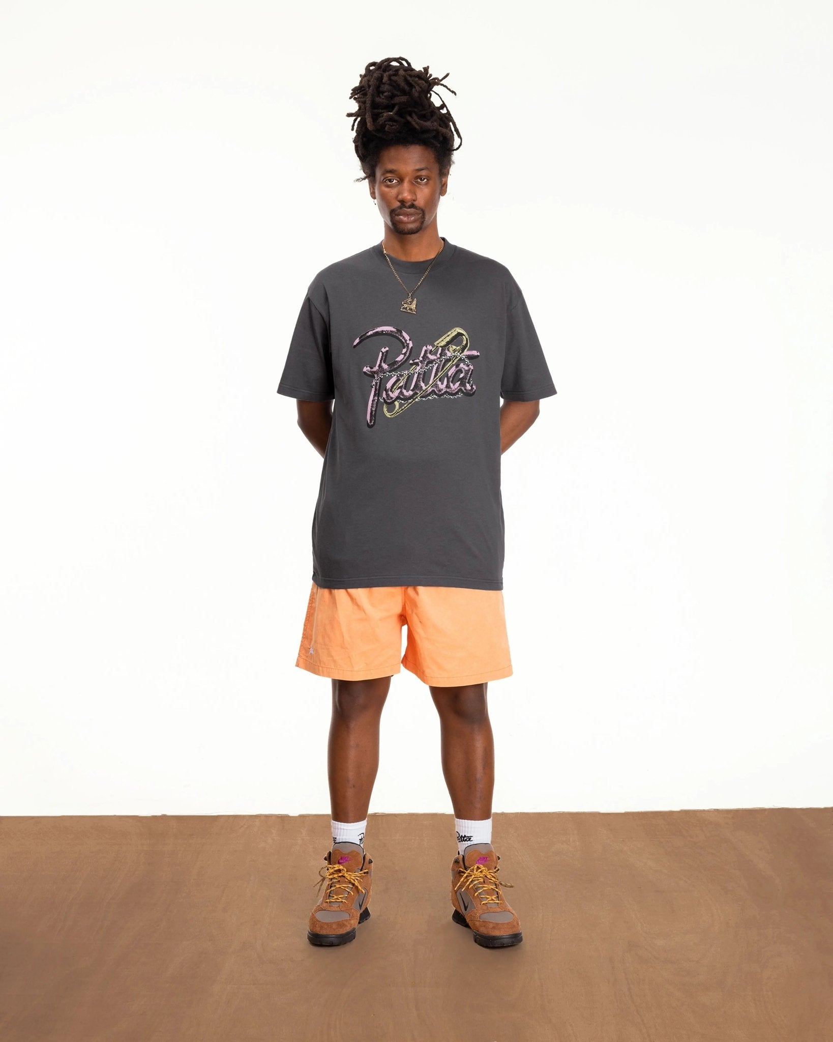 Patta Basic Acid Wash Swim Shorts (Melon) - Patta