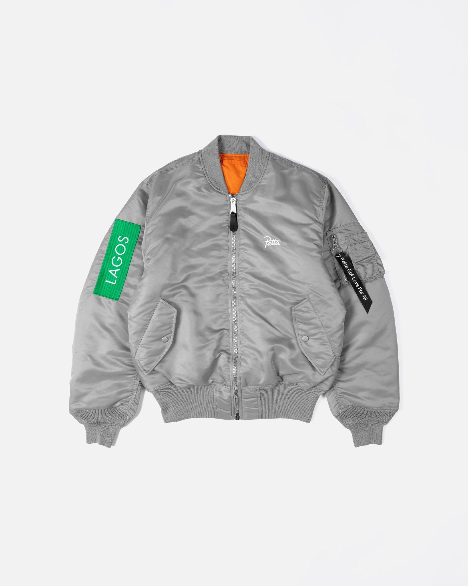 x Alpha Industries MA-1 Celebration Jacket (Silver/Orange) - – Patta