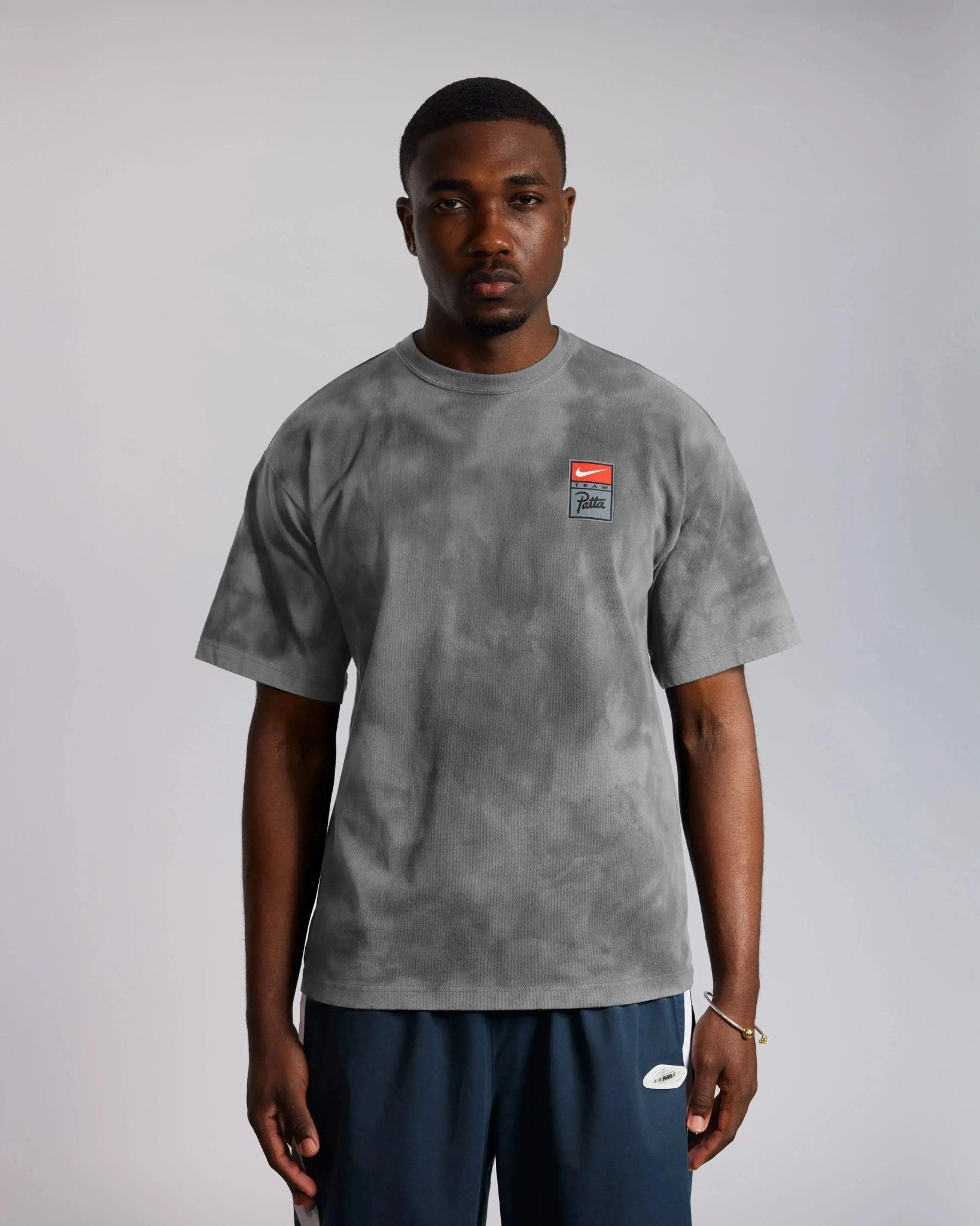 nike washed grey t shirt