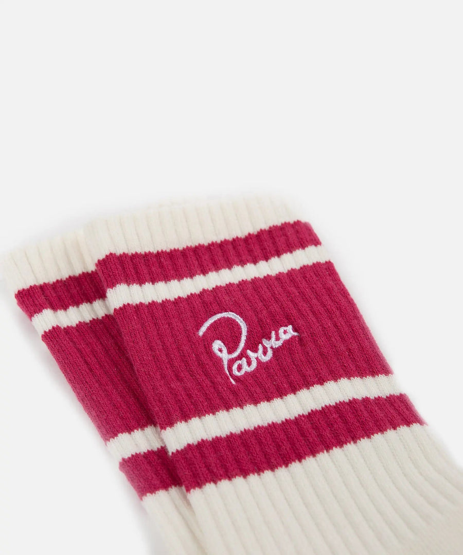 2 Tone Crew Socks (Pink) - Patta