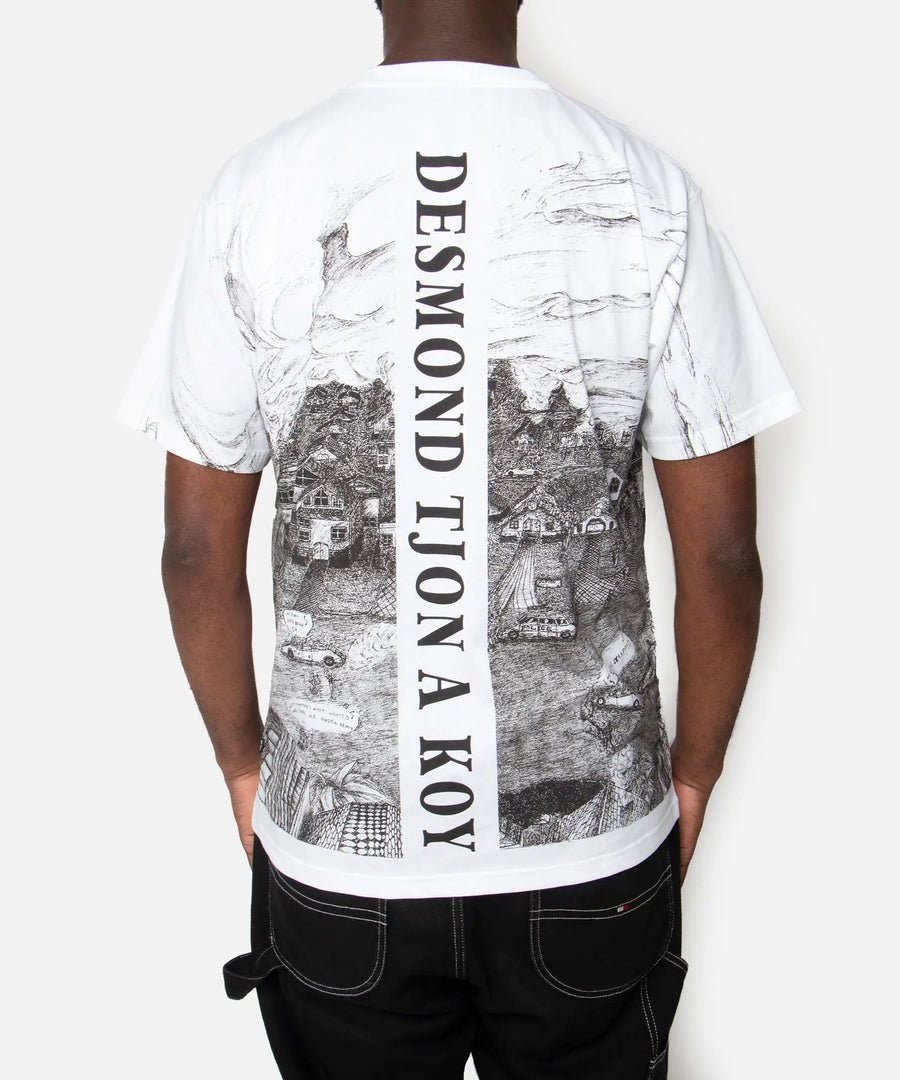 Patta x Outsiders Gallery Livin In The Fast Lane T-Shirt (White) Patta
